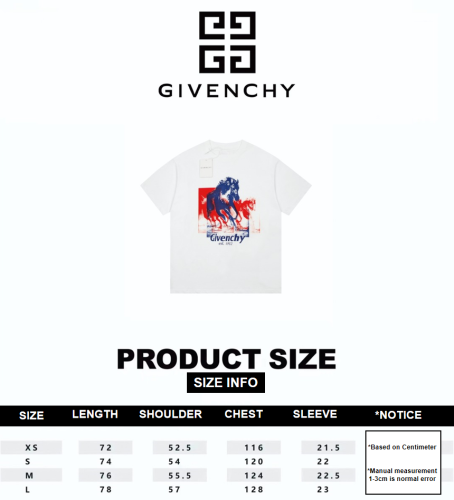 Givenchy 23ss 1952 Horse Logo Short Sleeve T-Shirt White 6.14