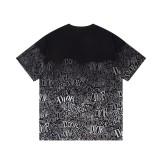 Dior Black Gradient Reversible Logo Print Short Sleeve T-Shirt 6.14