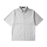 Louis Vuitton 23ss spring and summer new flocking printing process short-sleeved shirt White 6.26