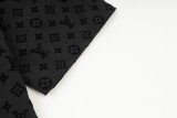 Louis Vuitton 23ss spring and summer new flocking printing process short-sleeved shirt Black 6.26