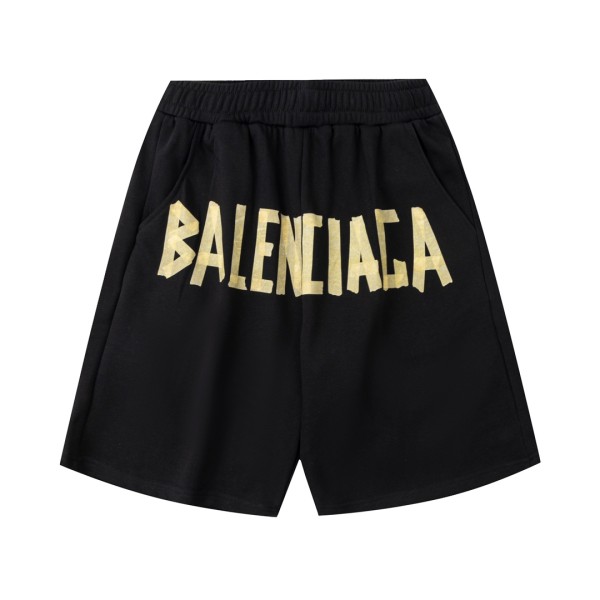 Balenciaga 23ss monogram graffiti shorts black 6.26