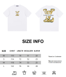 Louis Vuitton 23ss new yellow big logo print short-sleeved T-shirt White 6.26