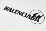 Balenciaga X FRAGMENT DESIGN 23SS Chest Logo Print Short Sleeve T-shirt White 7.4
