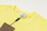 Burberry 23SS Summer New Full Clothes War Horse Logo Short Sleeves Yellow 7.4