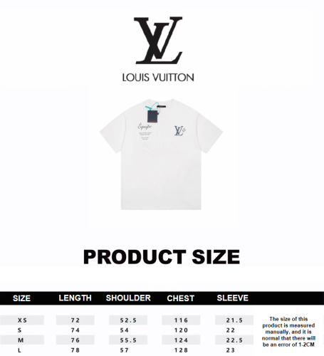 Louis Vuitton 23SS Staff Uniform Letter Short Sleeve T-Shirt White 7.11