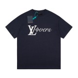 Louis Vuitton 23SS Chateau Print Short Sleeve Tee Black 7.11