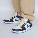 Air Jordan 1 Low SE Black Industrial Blue