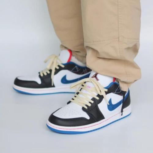 Air Jordan 1 Low SE Black Industrial Blue