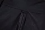 Balenciaga 23ss embroidered logo leather jacket 12.5