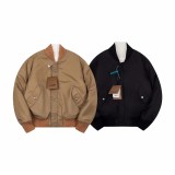 Burberry 23ss double-sided logo pattern polar fleece jacket Black 12.5