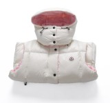 Moncler main line pink and white down vest jacket 12.5