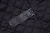 Balenciaga 23ss embroidered logo leather jacket 12.5