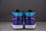 Air Jordan 1 Mid Teal Purple