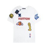 Louis Vuitton X NBA collection logo short-sleeved T-shirt White 1.3