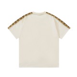 Gucci shoulder webbing logo short-sleeved T-shirt Off-White 1.3