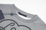 Louis Vuitton X Nigo series love logo printed crew neck sweatshirt 1.30