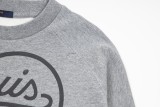 Louis Vuitton X Nigo series love logo printed crew neck sweatshirt 1.30