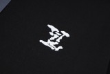 Louis Vuitton hollow embroidered logo crew neck sweatshirt Black 1.30