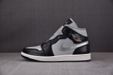 Air Jordan 1 Mid SE Black/Metallic Silver-Light Smoke Gray-Sail