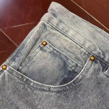 Louis Vuitton Denim Carpenter Shorts Blue