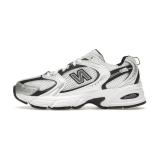 New Balance 530 White Silver Metallic Black