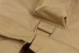 Prada triangle logo multi-function pocket nylon short-sleeved shirt Brow 5.15