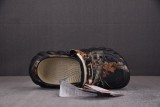 Crocs EVA beach sandals black graffiti（No Shoe Box）