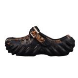 Crocs EVA beach sandals black graffiti（No Shoe Box）