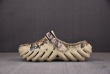 Crocs EVA Beach Sandals Bone White Graffiti（No Shoe Box）