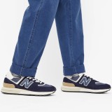 New Balance 574 Navy White Beige