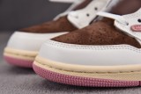 Air Jordan 1 Low OG Travis Scott DARK PONY/PINK OXFORD