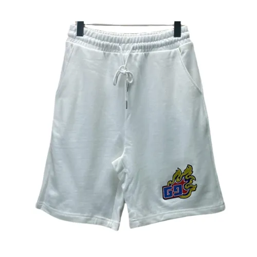 Gucci Summer Flame Embroidery Classic Double G Brand Logo Shorts 7.18