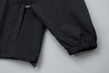 Burberry knight logo patch nylon hooded jacket Black 7.24