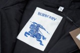 Burberry knight logo patch nylon hooded jacket Black 7.24