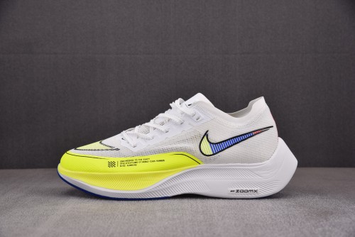 Nike ZoomX Vaporfly Next% 2 White Volt Racer Blue