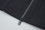 Burberry knight logo patch nylon hooded jacket Black 7.24