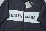 Balenciaga waterproof classic logo jacket Black 7.24