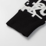 Dior classic knitted logo crew neck sweater Black 8.7