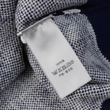 Dior classic knitted logo crew neck sweater navy blue 8.7