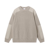 Burberry Classic Patchwork Crew Neck Sweater Grey 8.7
