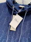 Dior 3D typography classic logo hoodie Blue 8.7