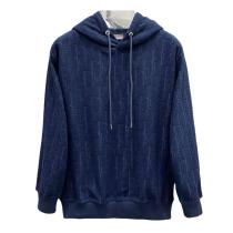 Dior 3D typography classic logo hoodie Blue 8.7