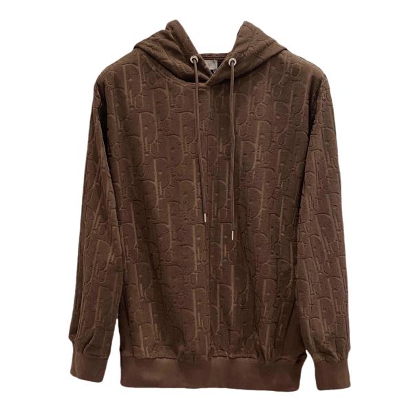 Dior 3D typography classic logo hoodie brown 8.7
