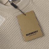 Burberry Classic Patchwork Crew Neck Sweater Grey 8.7