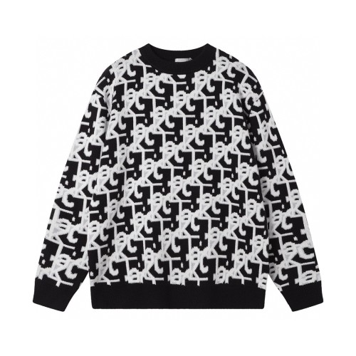 Dior classic knitted logo crew neck sweater Black 8.7