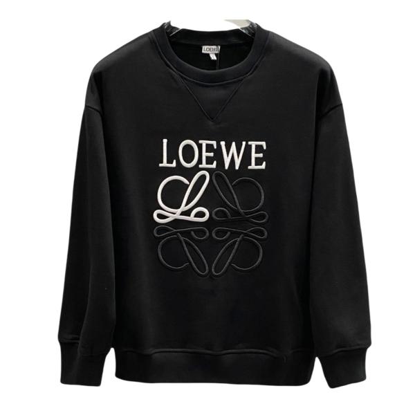 Loewe classic logo embroidered sweatshirt Black 8.7