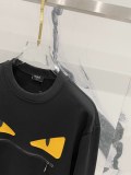 Fendi eye zipper logo sweatshirt Black 8.7