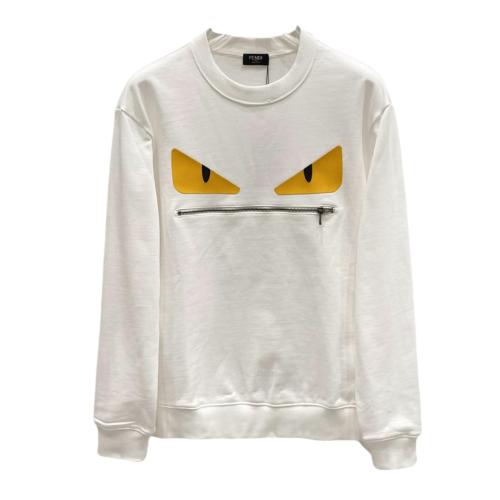Fendi eye zipper logo sweatshirt White 8.7