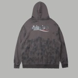 Balenciaga Lamination Embroidery Zipper Cardigan Hoodie Brown 8.14