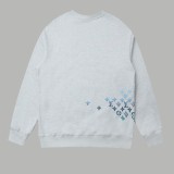 Louis vuitton gradient logo print crew neck long sleeve sweatshirt White 8.14